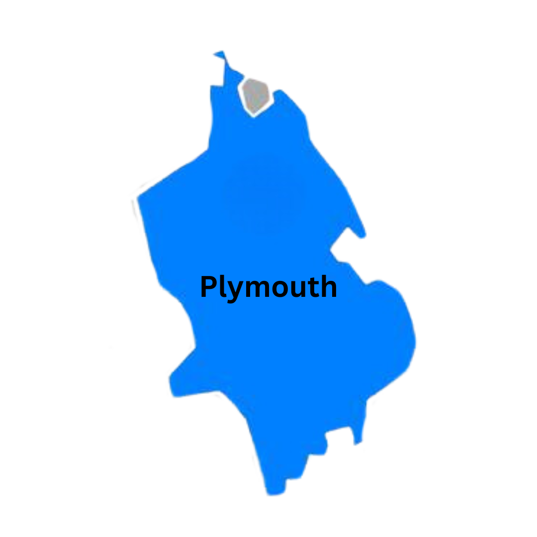 4 Plymouth Map for fitness and jiu jitsu